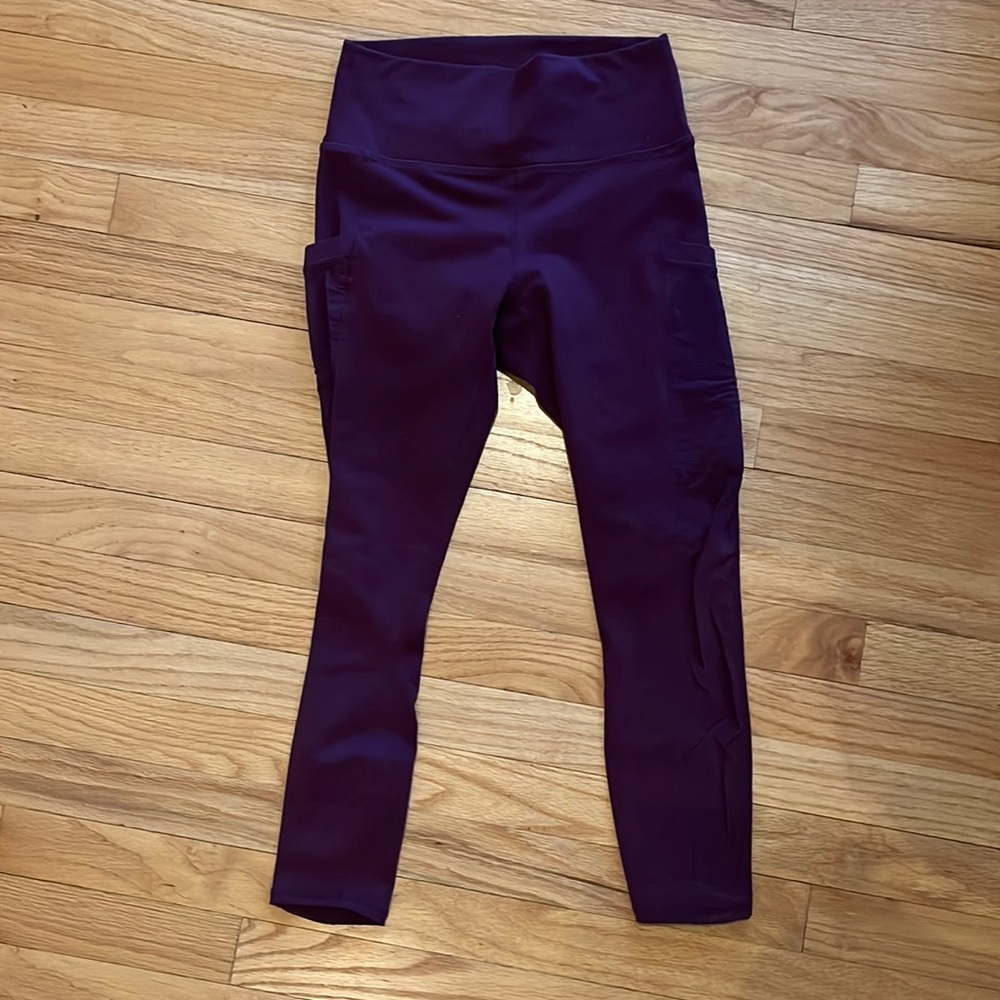 Fabletics Leggings (Burgundy/Maroon)